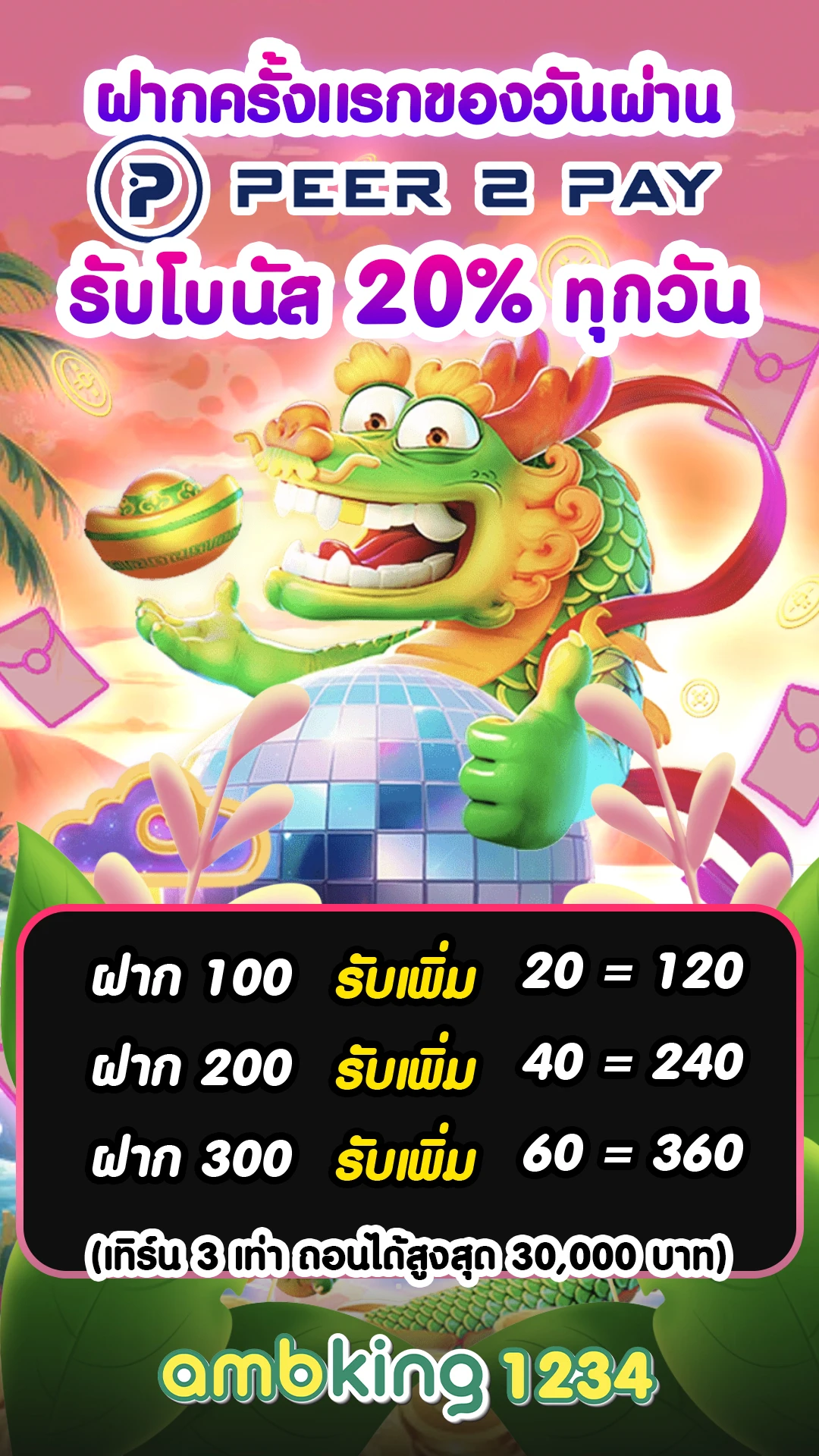 เกมสล็อตวอเลท - แบนเนอร์โปรโมชั่น